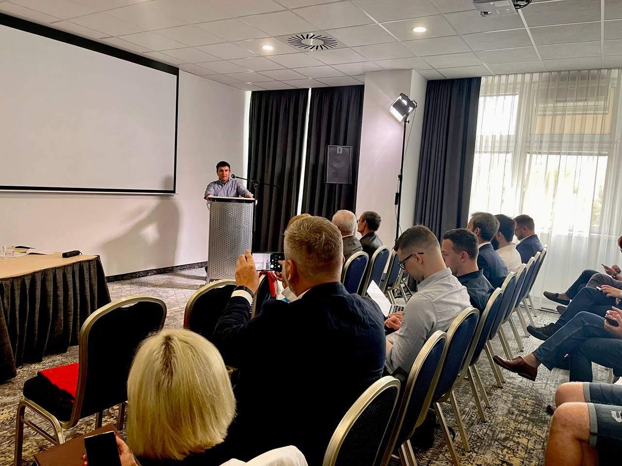 Le discours de Klimkin / Photo fournie par les organisateurs