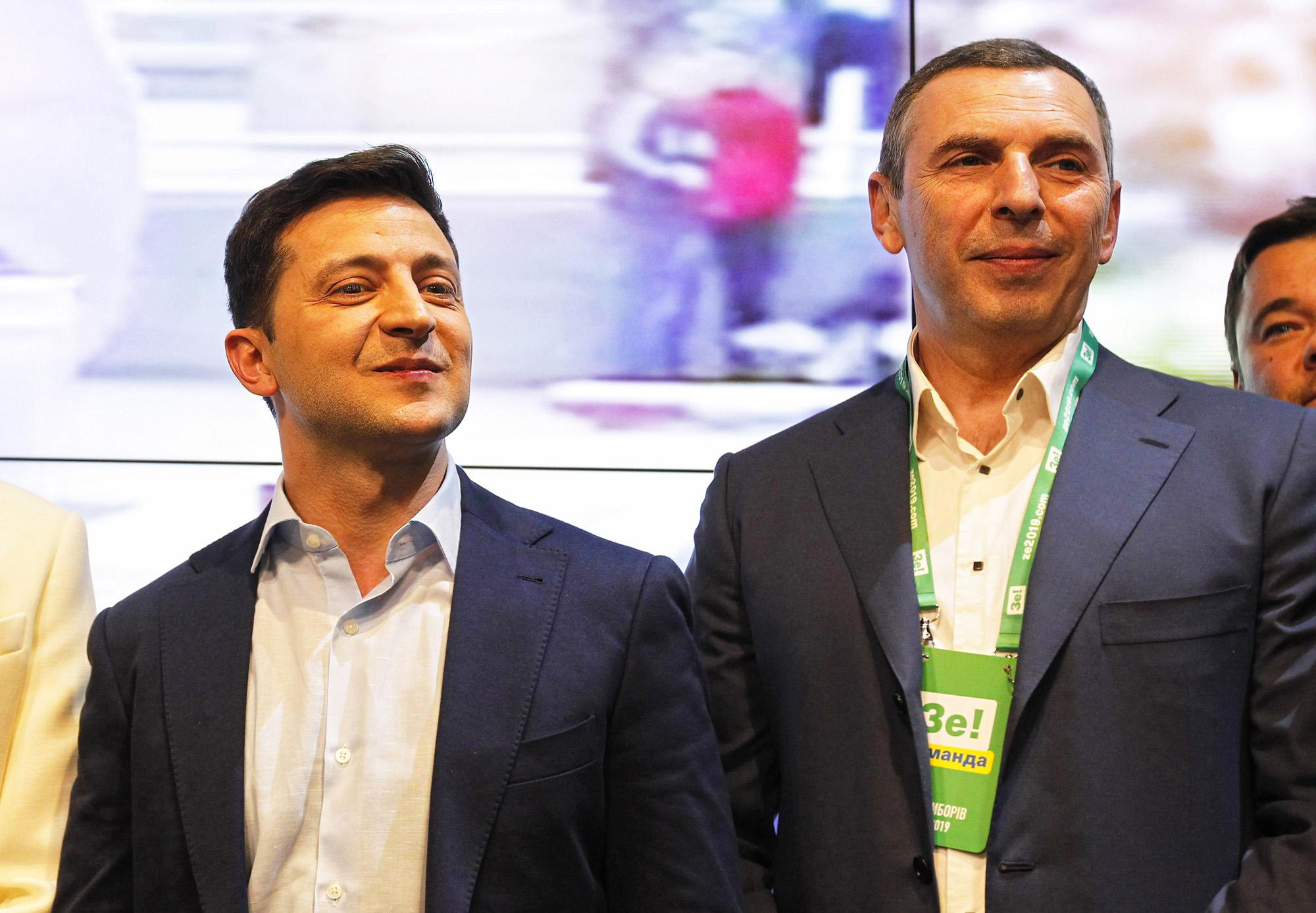 Serhiy Shefir et Volodymyr Zelensky