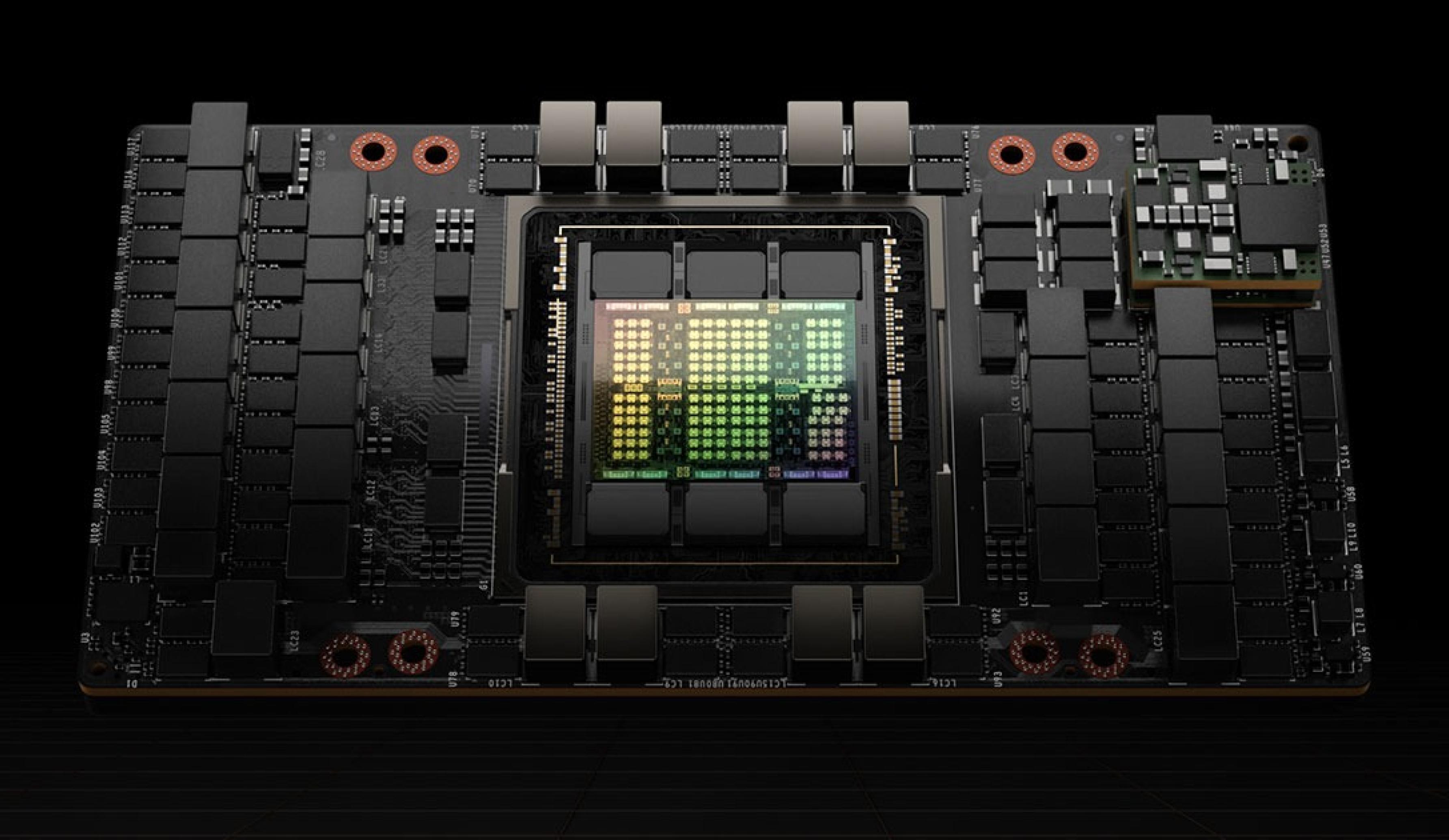 Le GPU H100 de NVIDIA. &copy; NVIDIA